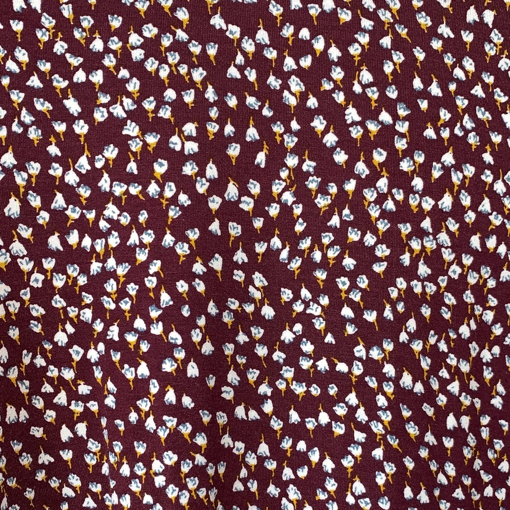 Loft Outlet Petite Maroon Swing Dress 3/4 sleeves size small - Picture 7 of 15